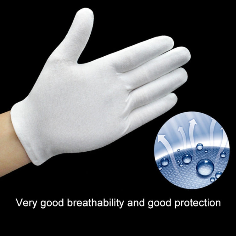 12 Pairs Pure Cotton Working Gloves, Thickened,Size:XL, Thickened,Size:XL