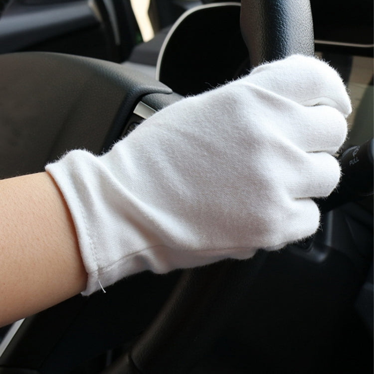 12 Pairs Pure Cotton Working Gloves, Thickened,Size:XL, Thickened,Size:XL