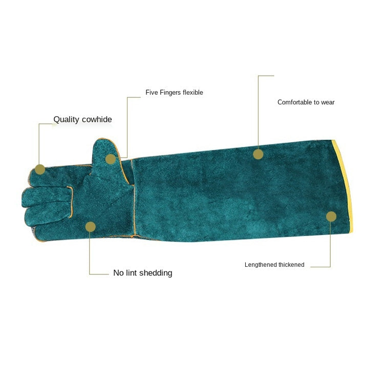 Reptile Anti-Bite Gloves 62cm Length Pet Protective Gloves