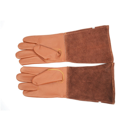 1 Pair Floral Garden Cut-Resistant Leather Gloves, Size:, S, M, L, XL