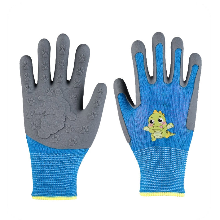 1pair TPE Children Cartoon Gloves Hamster Parrot Anti-scratch Bite Student Gardening Protective Anti-slip Wear-resistant Gloves, S Orange, S Blue, S Yellow, M Orange, M Blue, M Yellow, L Orange, L Blue, L Yellow