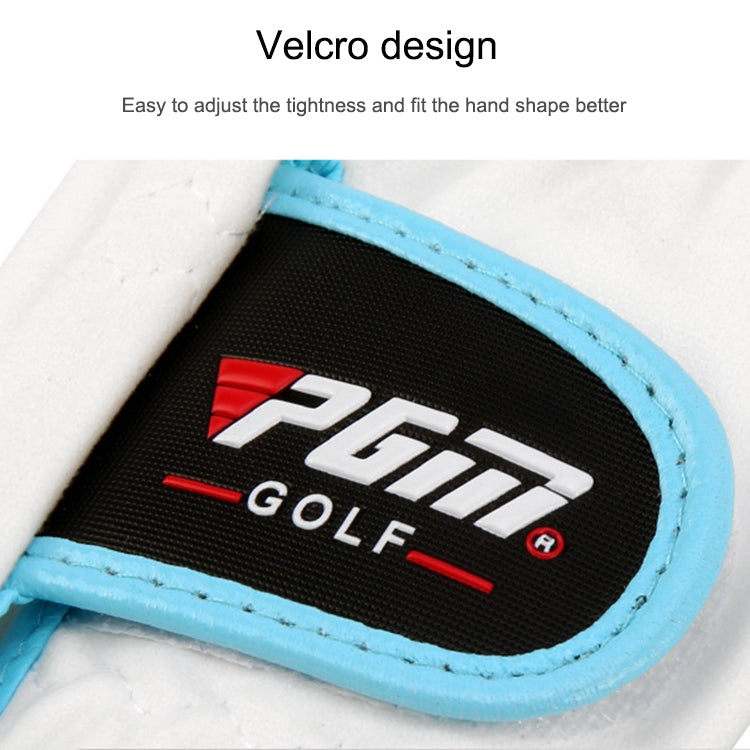 PGM One Pair Golf Microfiber Cloth Soft Comfortable Gloves for Children, 14, 15, 16, 17