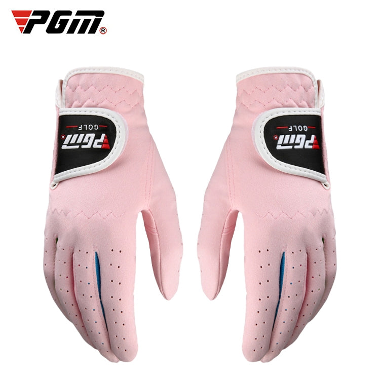 PGM One Pair Golf Microfiber Cloth Soft Comfortable Gloves for Children, 14, 15, 16, 17