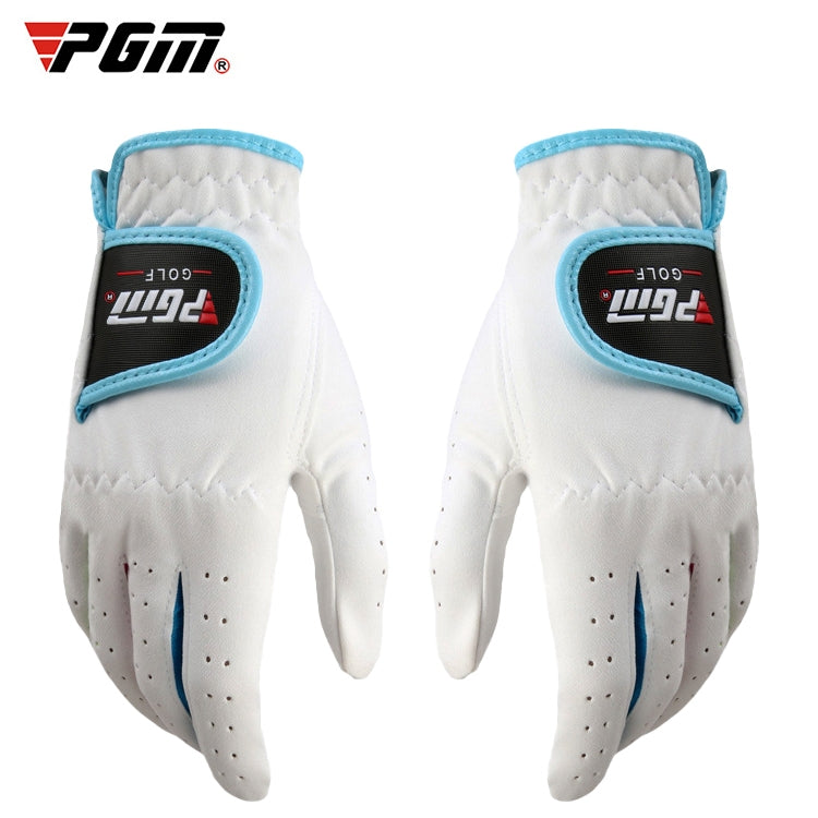 PGM One Pair Golf Microfiber Cloth Soft Comfortable Gloves for Children, 14, 15, 16, 17
