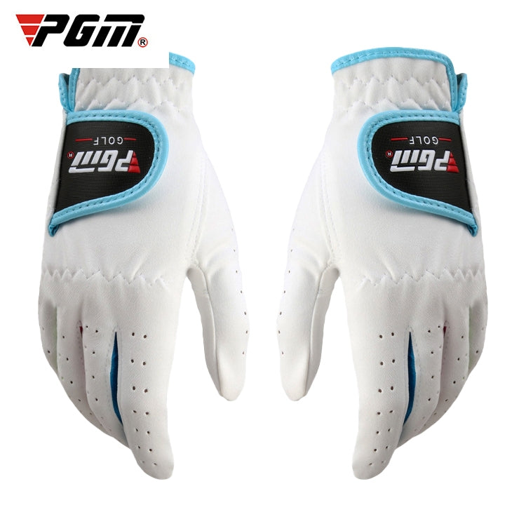 PGM One Pair Golf Microfiber Cloth Soft Comfortable Gloves for Children, 14, 15, 16, 17