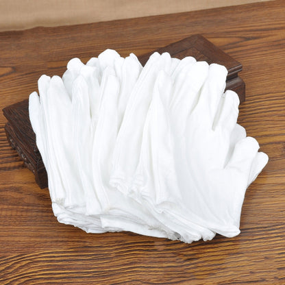 12 Pairs Labor Insurance Work Gloves, Cotton Double-sided, Cotton Double-sided