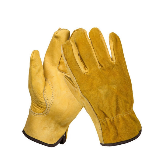 2 Pairs Motorcycle Gloves Riding Gloves Garden Labor Protection Safety Gloves, M, L, XL