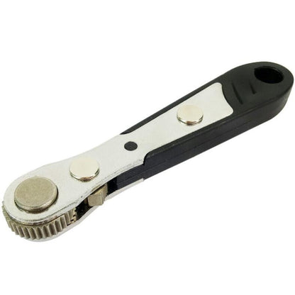 19 In 1 1/4 Ratchet Wrench Bit Set Mini Bit Set Manual Wrench, Red Handle, Black Handle