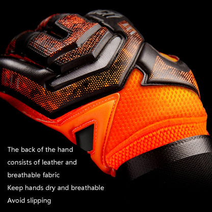 Ailsports ST5511 1 Pair Goalkeeper Thicken Latex Fingers Protection Gloves, 5, 6, 7, 8, 9, 10, 11