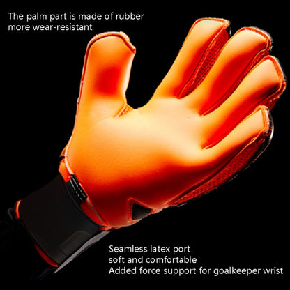 Ailsports ST5511 1 Pair Goalkeeper Thicken Latex Fingers Protection Gloves, 5, 6, 7, 8, 9, 10, 11
