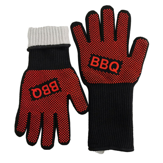 1 Pair High Temperature Resistant Silicone BBQ Gloves Anti-Scalding Gloves, BBQ Red, BBQ Black, BBQ Blue, Big Flame Red, Big Flame Black, Big Flame Blue, Flame Dots Red, Flame Dots Black, Flame Dots Blue, BBQ Flame Red, BBQ Flame Black