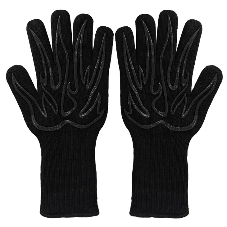1 Pair High Temperature Resistant Silicone BBQ Gloves  Anti-Scalding Gloves, BBQ Red, BBQ Black, BBQ Blue, Big Flame Red, Big  Flame Black, Big Flame Blue, Flame Dots Red, Flame Dots  Black, Flame Dots  Blue, BBQ Flame Red, BBQ Flame Black�������������...