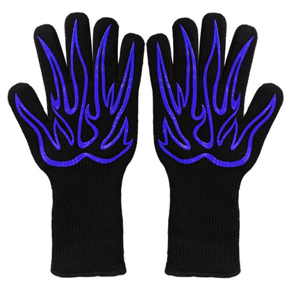 1 Pair High Temperature Resistant Silicone BBQ Gloves  Anti-Scalding Gloves, BBQ Red, BBQ Black, BBQ Blue, Big Flame Red, Big  Flame Black, Big Flame Blue, Flame Dots Red, Flame Dots  Black, Flame Dots  Blue, BBQ Flame Red, BBQ Flame Black�������������...