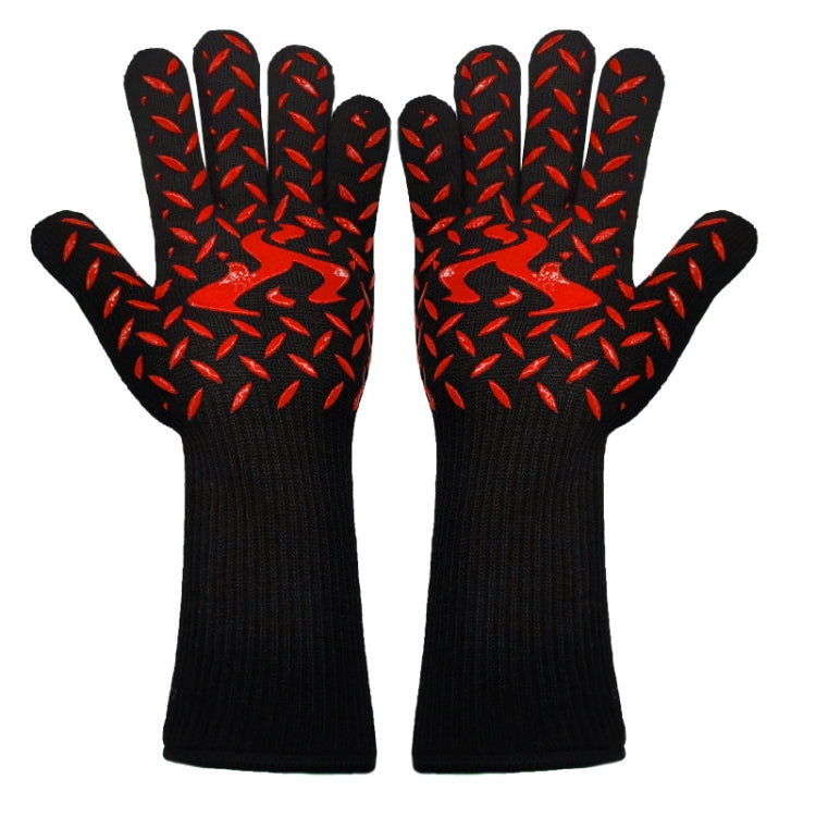 1 Pair High Temperature Resistant Silicone BBQ Gloves  Anti-Scalding Gloves, BBQ Red, BBQ Black, BBQ Blue, Big Flame Red, Big  Flame Black, Big Flame Blue, Flame Dots Red, Flame Dots  Black, Flame Dots  Blue, BBQ Flame Red, BBQ Flame Black�������������...
