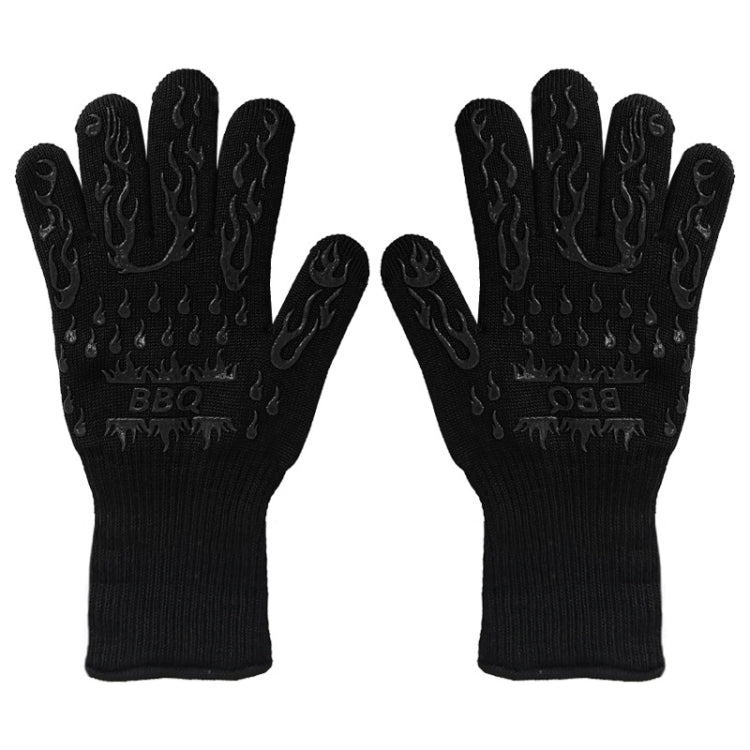 1 Pair High Temperature Resistant Silicone BBQ Gloves  Anti-Scalding Gloves, BBQ Red, BBQ Black, BBQ Blue, Big Flame Red, Big  Flame Black, Big Flame Blue, Flame Dots Red, Flame Dots  Black, Flame Dots  Blue, BBQ Flame Red, BBQ Flame Black�������������...