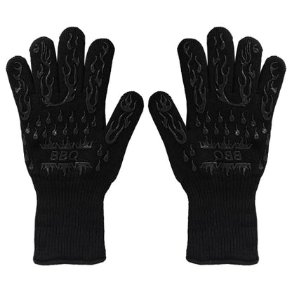 1 Pair High Temperature Resistant Silicone BBQ Gloves  Anti-Scalding Gloves, BBQ Red, BBQ Black, BBQ Blue, Big Flame Red, Big  Flame Black, Big Flame Blue, Flame Dots Red, Flame Dots  Black, Flame Dots  Blue, BBQ Flame Red, BBQ Flame Black�������������...