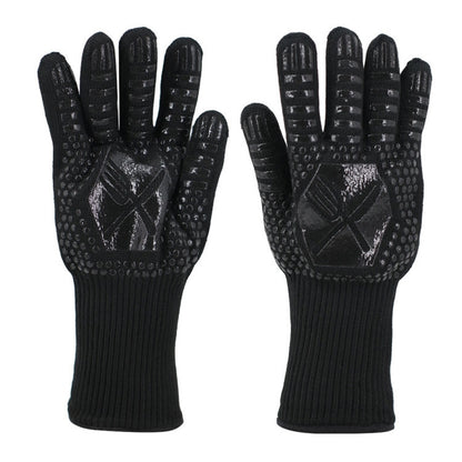 1 Pair High Temperature Resistant Silicone BBQ Gloves  Anti-Scalding Gloves, BBQ Red, BBQ Black, BBQ Blue, Big Flame Red, Big  Flame Black, Big Flame Blue, Flame Dots Red, Flame Dots  Black, Flame Dots  Blue, BBQ Flame Red, BBQ Flame Black�������������...