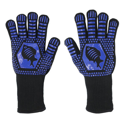 1 Pair High Temperature Resistant Silicone BBQ Gloves  Anti-Scalding Gloves, BBQ Red, BBQ Black, BBQ Blue, Big Flame Red, Big  Flame Black, Big Flame Blue, Flame Dots Red, Flame Dots  Black, Flame Dots  Blue, BBQ Flame Red, BBQ Flame Black�������������...