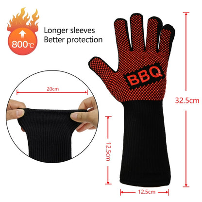 1 Pair High Temperature Resistant Silicone BBQ Gloves  Anti-Scalding Gloves, BBQ Red, BBQ Black, BBQ Blue, Big Flame Red, Big  Flame Black, Big Flame Blue, Flame Dots Red, Flame Dots  Black, Flame Dots  Blue, BBQ Flame Red, BBQ Flame Black�������������...