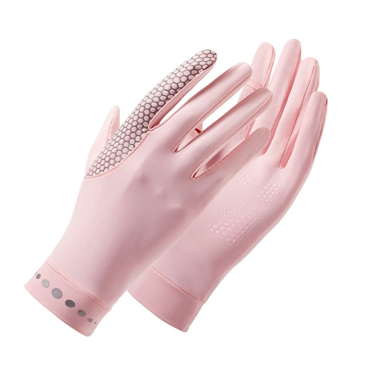 1 Pair XC-14 Riding Driving Sunscreen Anti-UV Fingerless Ice Silk Gloves, Style: