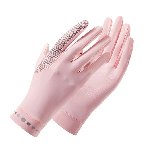 1 Pair XC-14 Riding Driving Sunscreen Anti-UV Fingerless Ice Silk Gloves, Style: