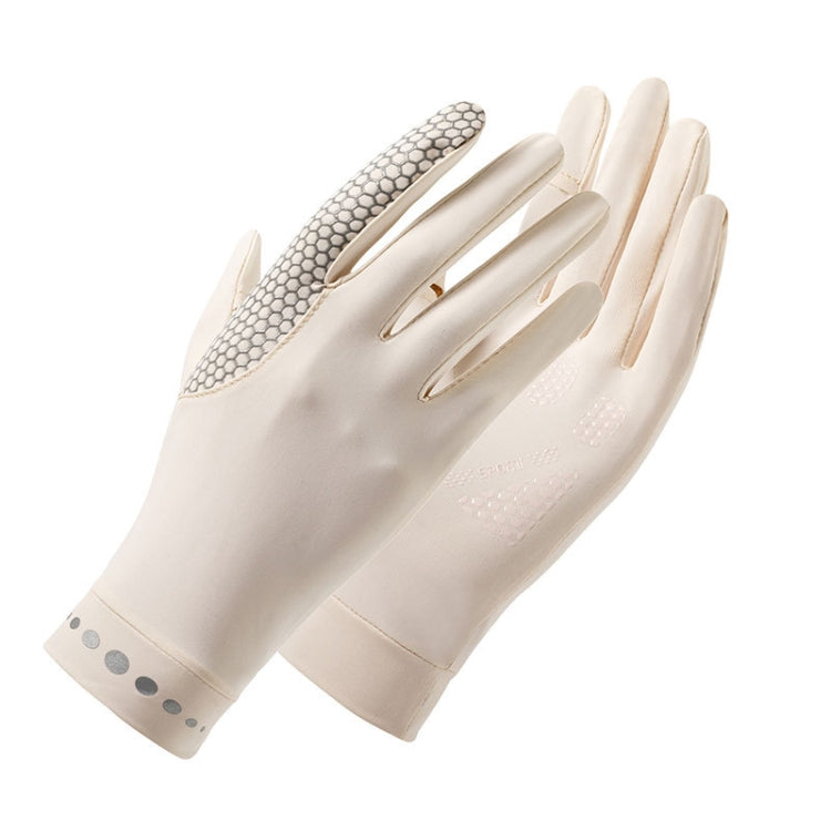 1 Pair XC-14 Riding Driving Sunscreen Anti-UV Fingerless Ice Silk Gloves, Style: