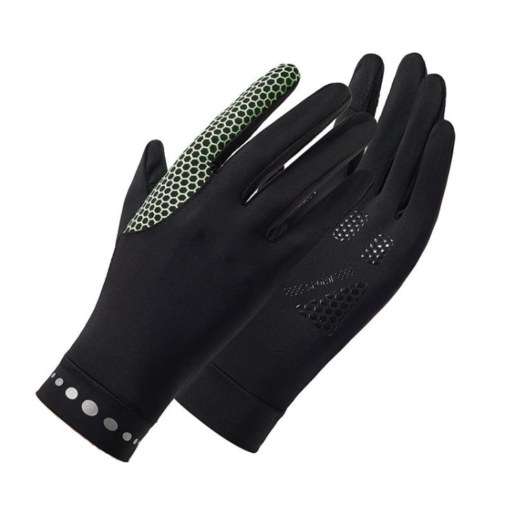 1 Pair XC-14 Riding Driving Sunscreen Anti-UV Fingerless Ice Silk Gloves, Style: