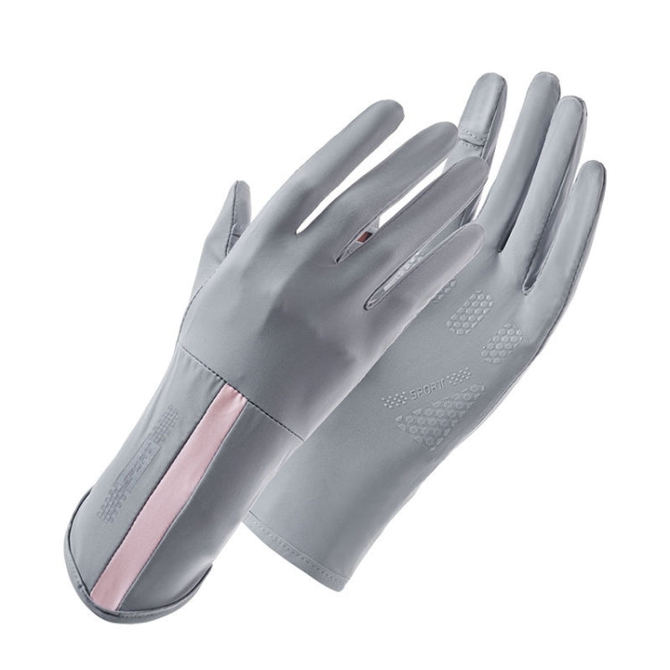 1 Pair XC-14 Riding Driving Sunscreen Anti-UV Fingerless Ice Silk Gloves, Style: