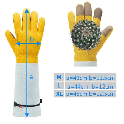 Leather Extended Thick Gardening Gloves Welder Work Gloves, Gold Original White L, Gold White M, Gold White L, Gold White XL