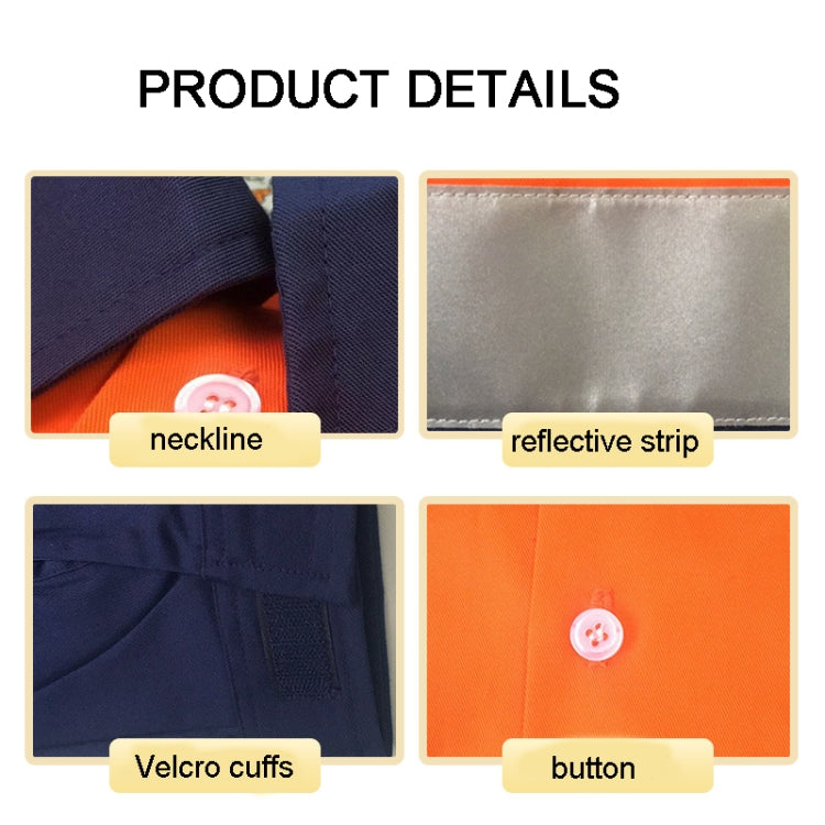 Pure Cotton Long-sleeved Reflective Clothes Overalls Work Clothes