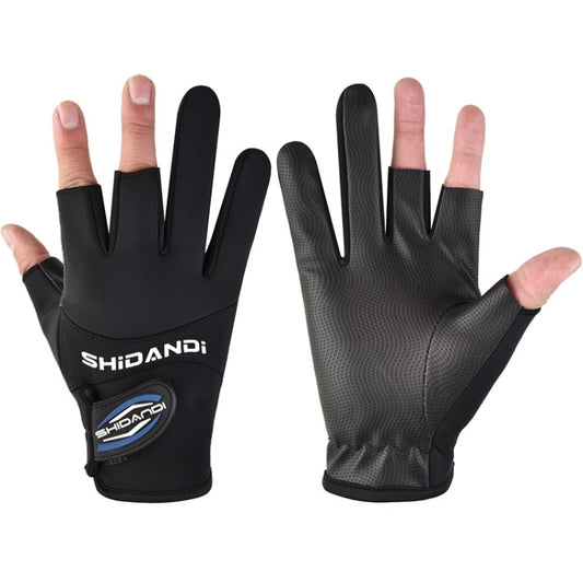 Fishing Fingerless Non-Slip Gloves Waterproof Wear-Resistant Lure Fishing Equipment