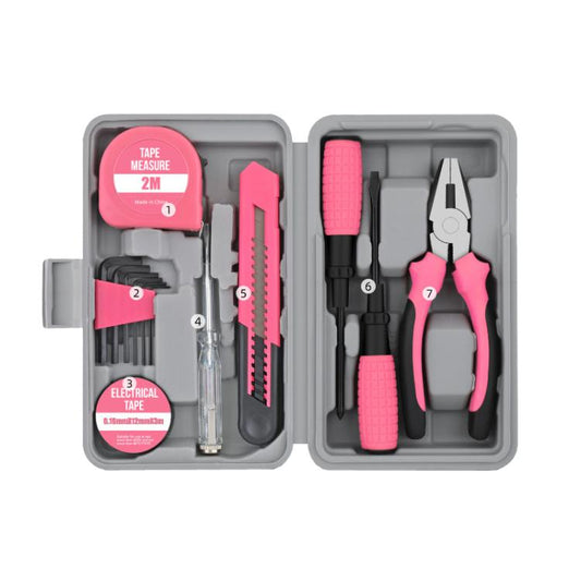 Multifunctional Home Hardware Tools Repair Hand Toolbox Combination Set, 13pcs /Set Cutter Model Pink, 13pcs /Set Cutter Model Yellow, 24pcs /Set Pliers Upgrade Yellow, 24pcs /Set Pliers Upgrade Pink, 19pcs /Set Upgrade Yellow, 19pcs /Set Upgrade Pink